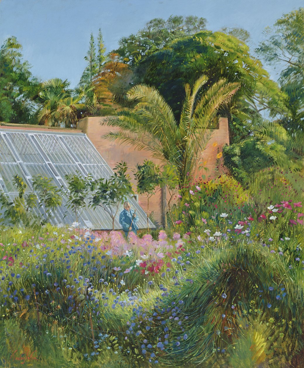 Kornblomsvågor vid Heligan av Timothy Easton