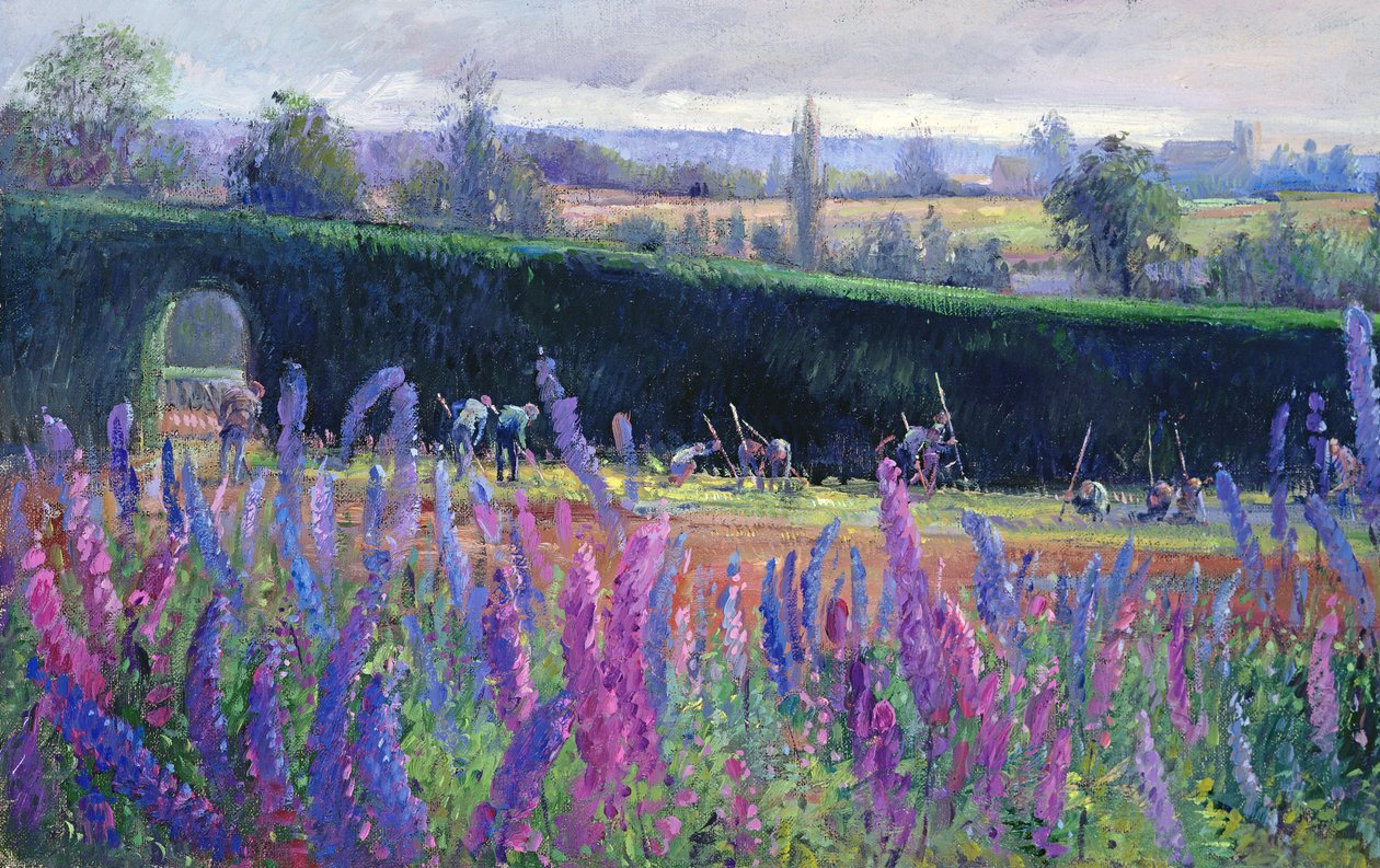 Hoeing Against the Hedge, 1991 av Timothy Easton