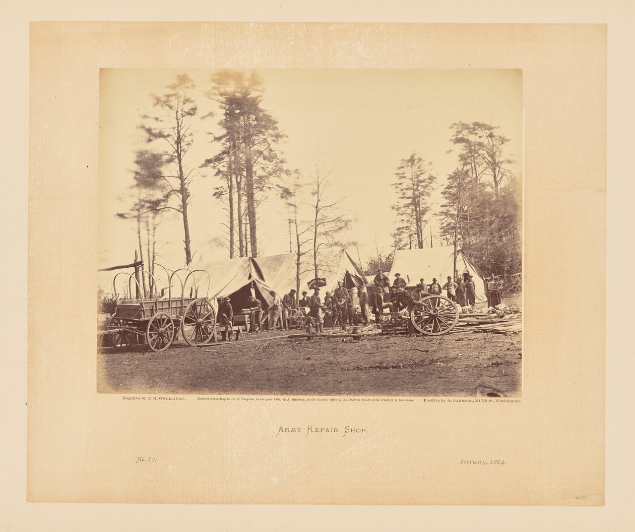 Arméns reparationsverkstad av Timothy H. OSullivan