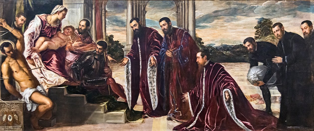 Madonna dei camerlenghiFrançais:   Madonna dei camerlenghiI av Tintoretto