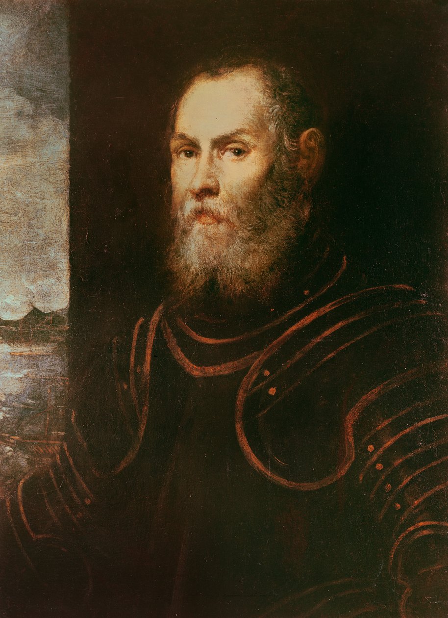 Porträtt av en amiral av Tintoretto