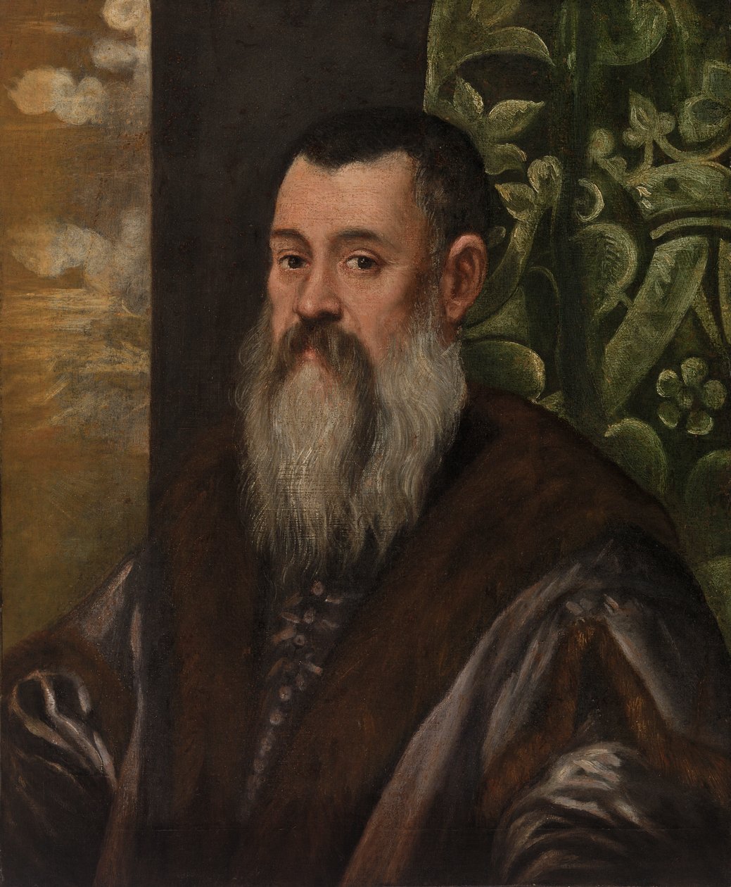 Porträtt av en gentleman av Tintoretto (Jacopo Robusti)
