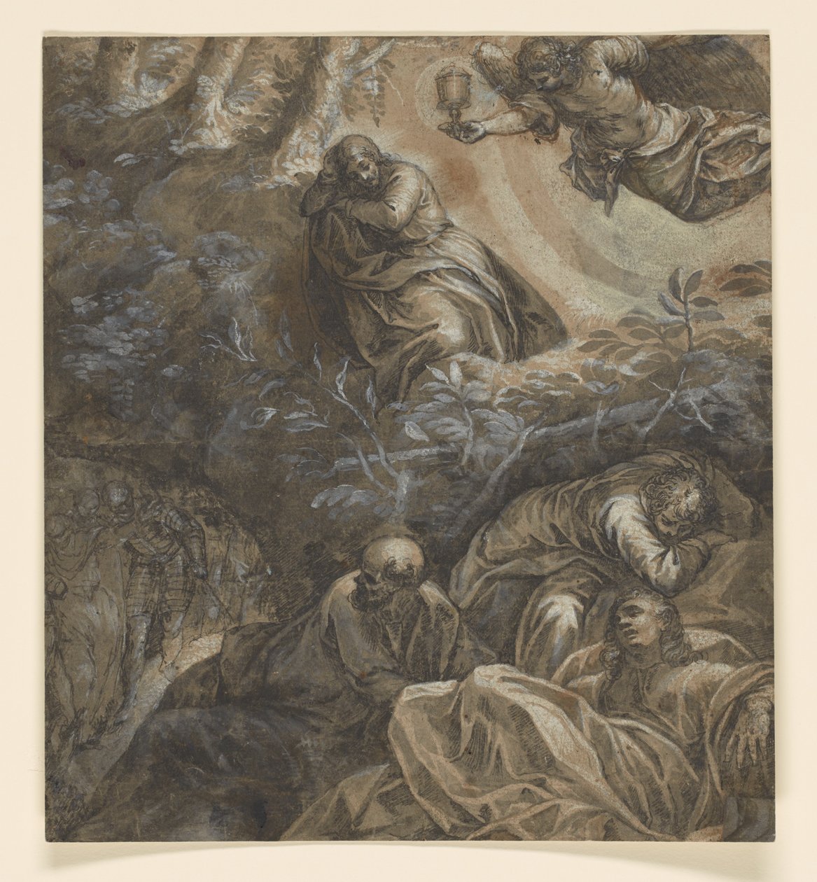 Kristus i olivträdgården av Tintoretto