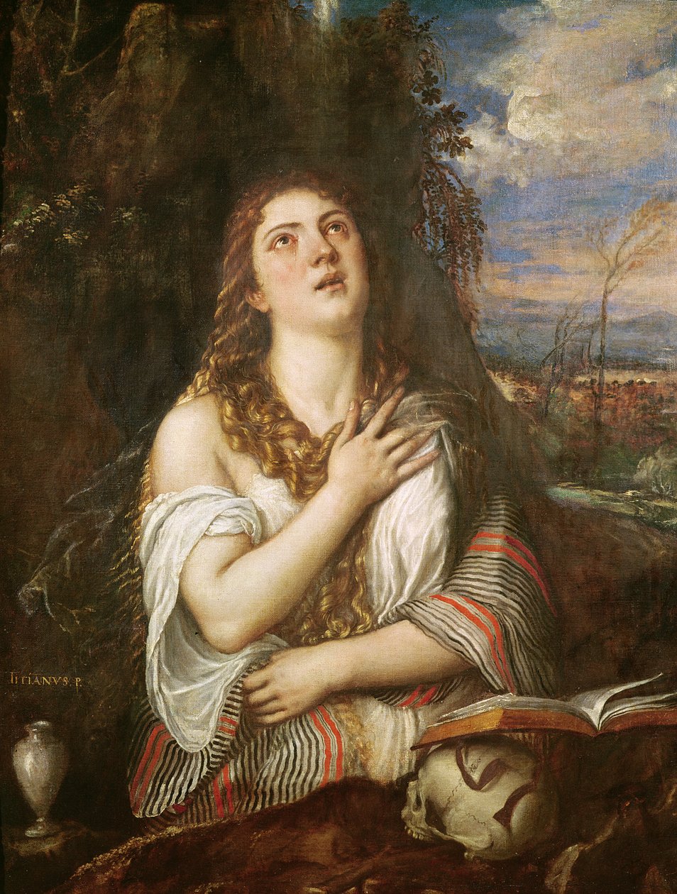 Maria Magdalena i botgöring, ca 1567-8 av Tiziano Vecelli
