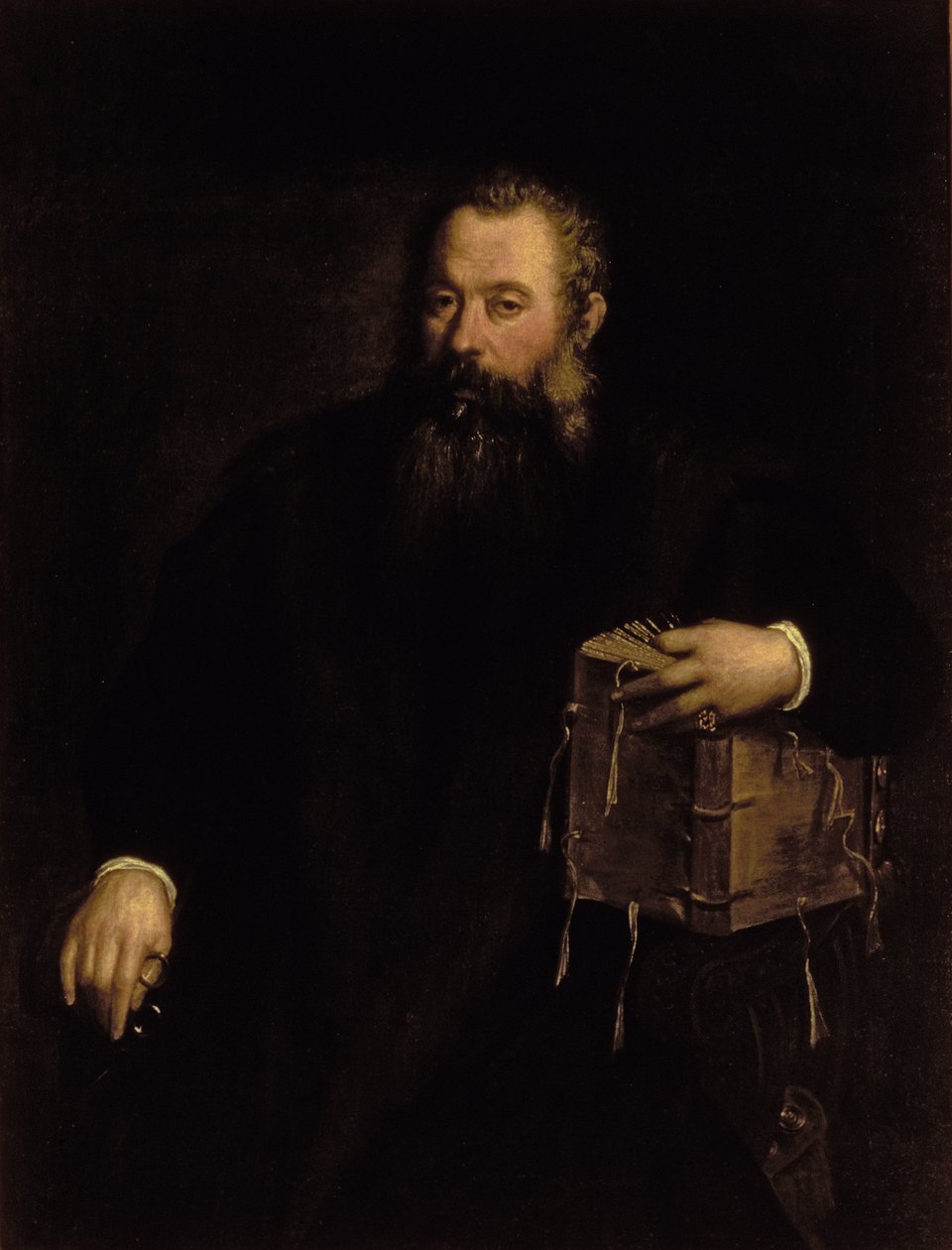 Porträtt av läkaren Andreas Vesalius av Tiziano Vecelli