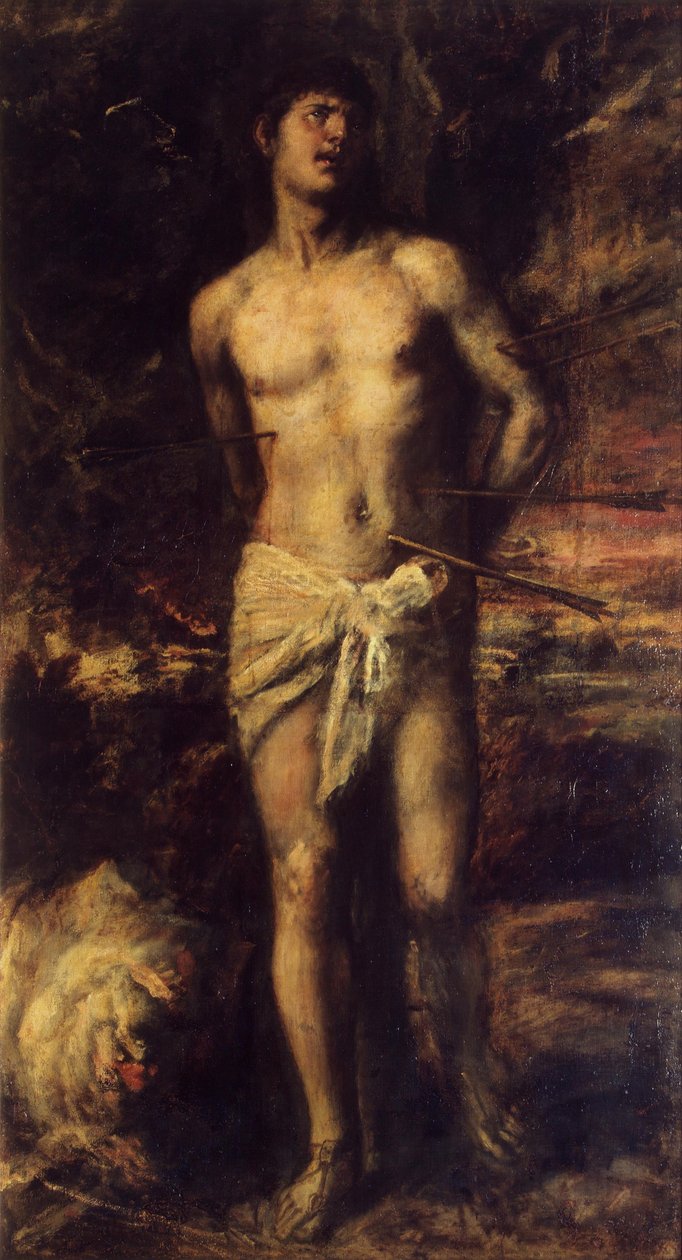 Saint Sebastian av Tiziano Vecelli