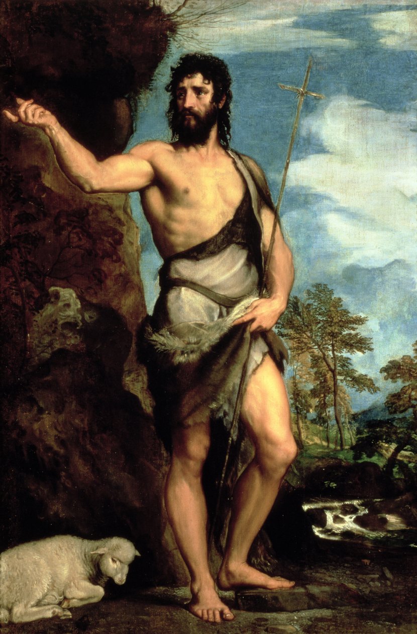 Johannes Döparen av Tiziano Vecelli