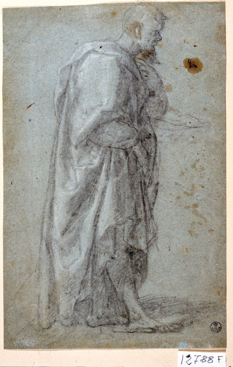 Apostel (krita på papper) av Titian (c.1488 1576)