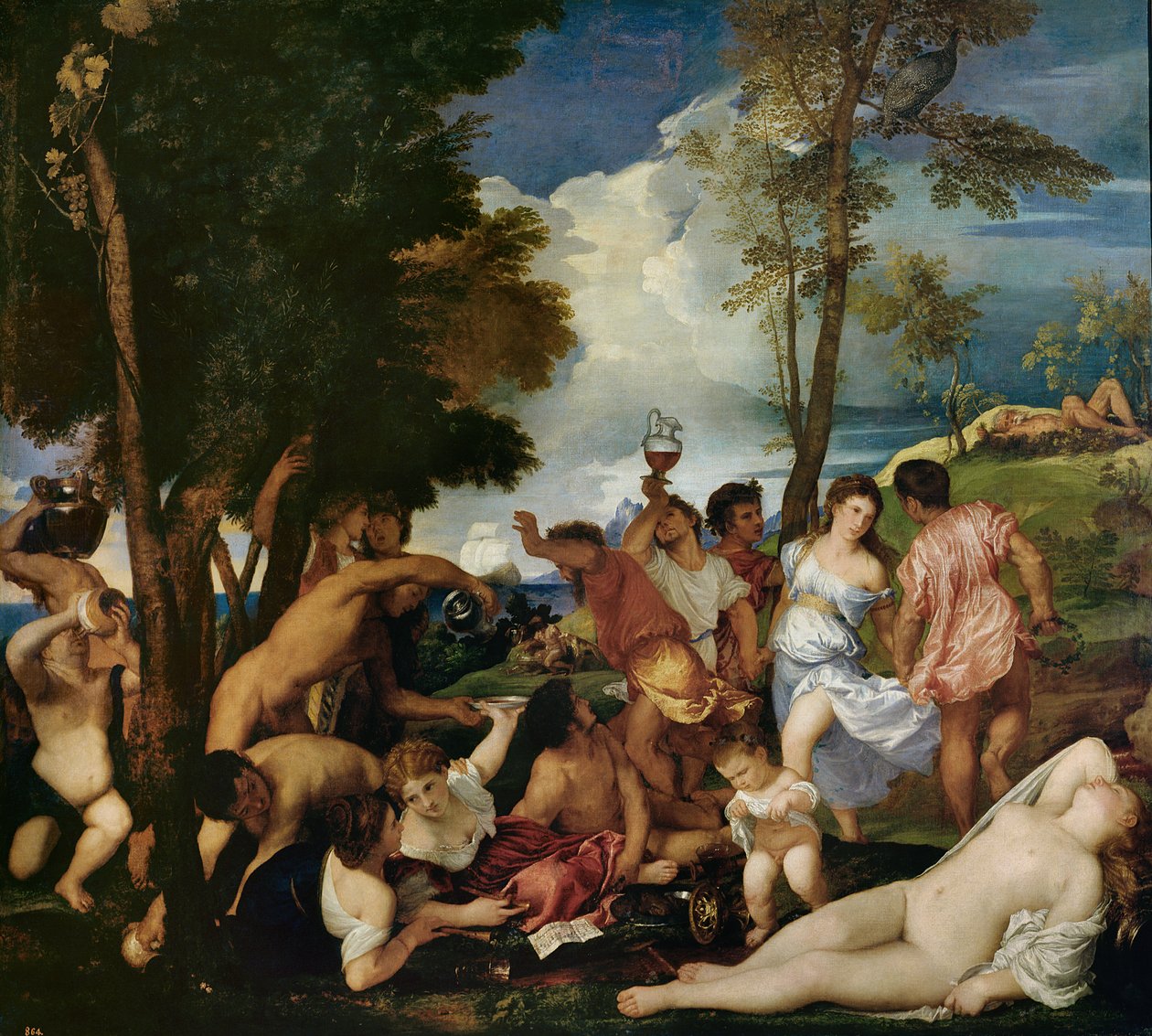The Andrians, ca 1523-4 (olja på duk) av Tiziano Vecelli