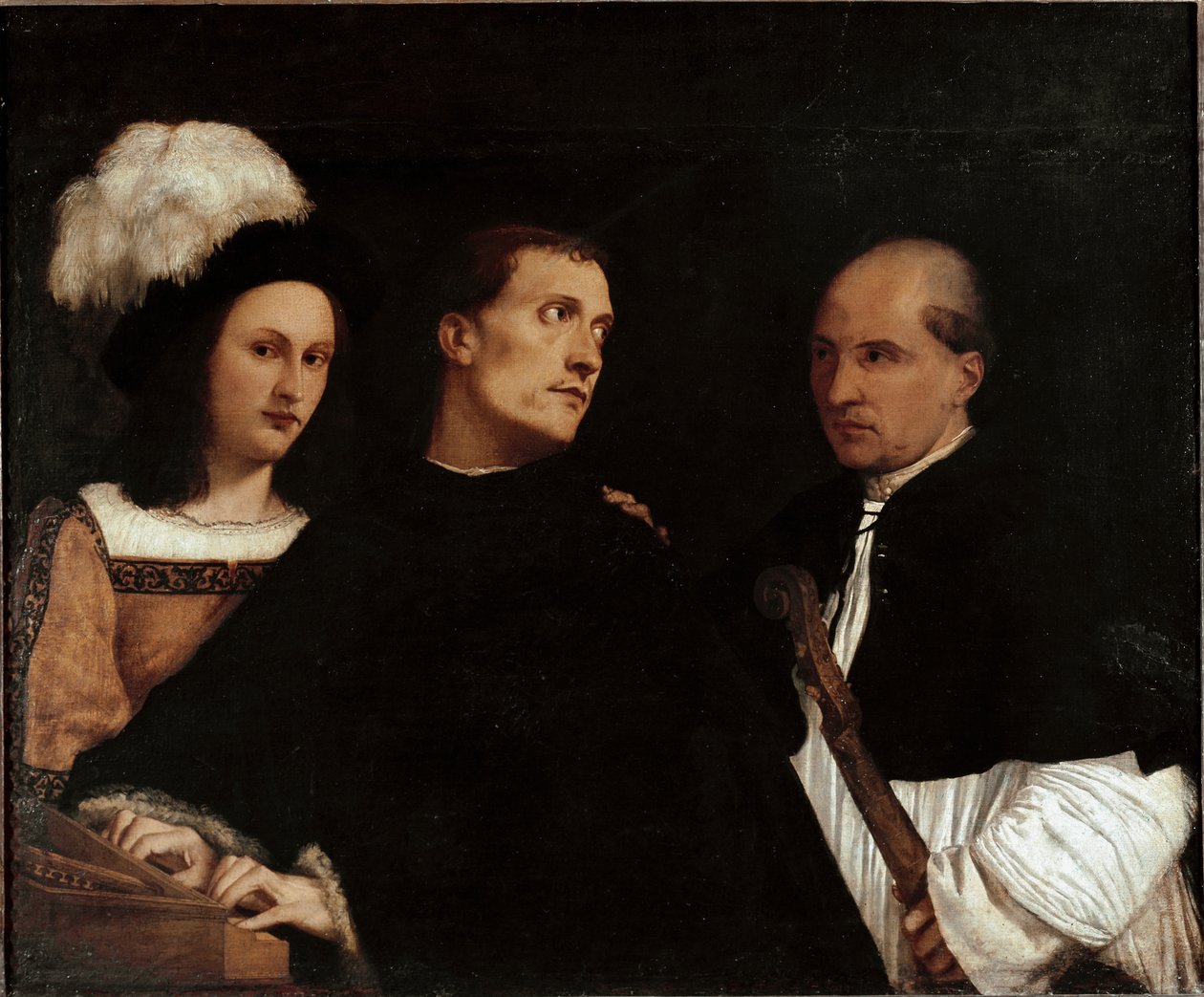 Konserten (eller avbruten konsert) av Titian (c.1488 1576)