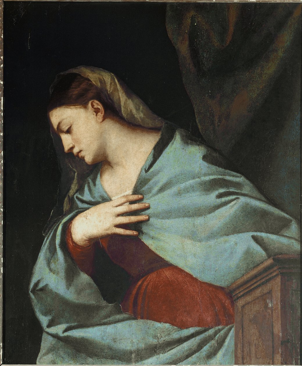 Polyptyk Averoldi: Jungfru tillkännagiven av Titian (c.1488 1576)