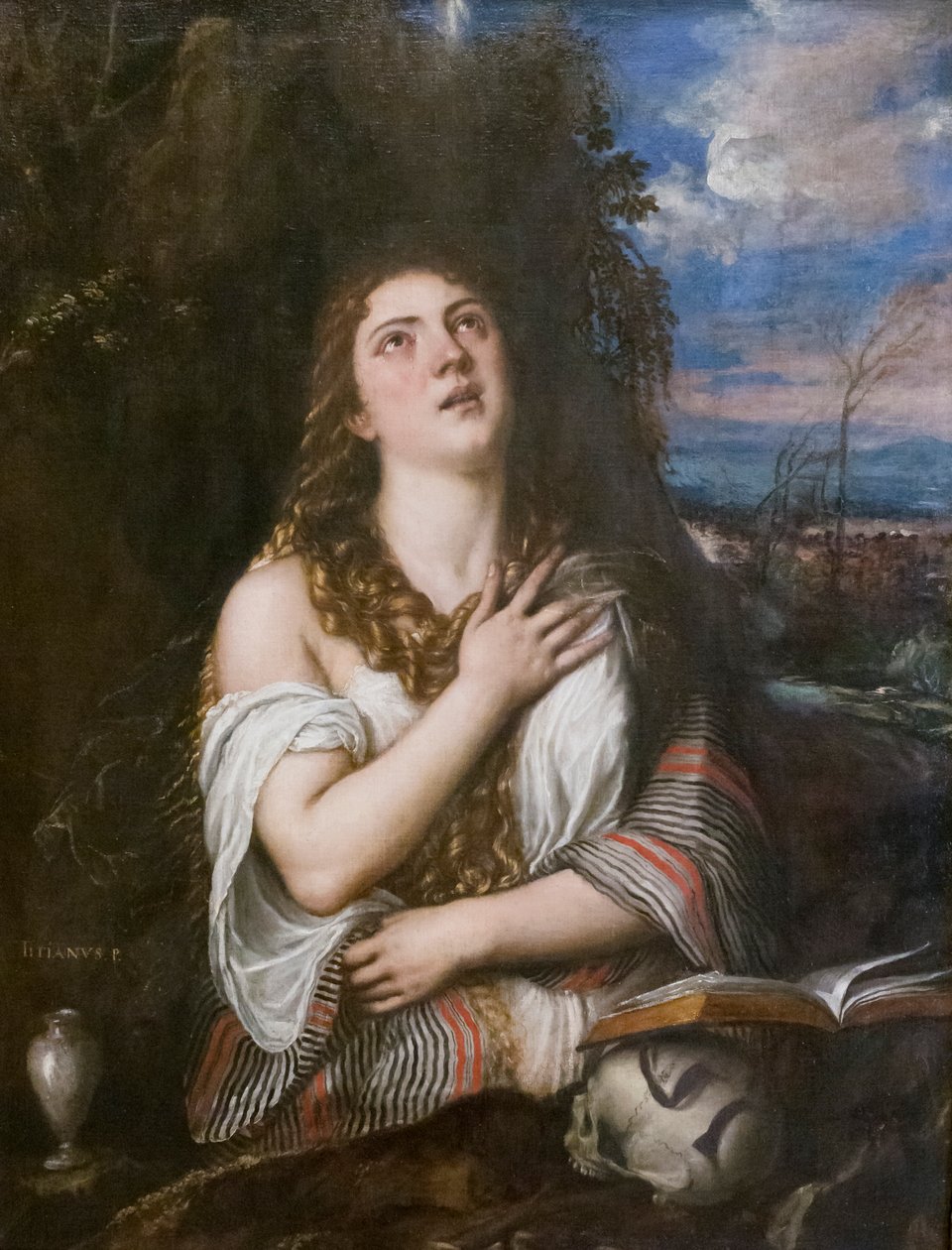 Sankta Maria Magdalena av Titian (c.1488 1576)