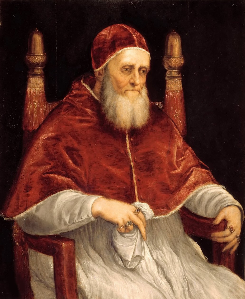Porträtt av påven Julius II, 1545-1546. av Titian