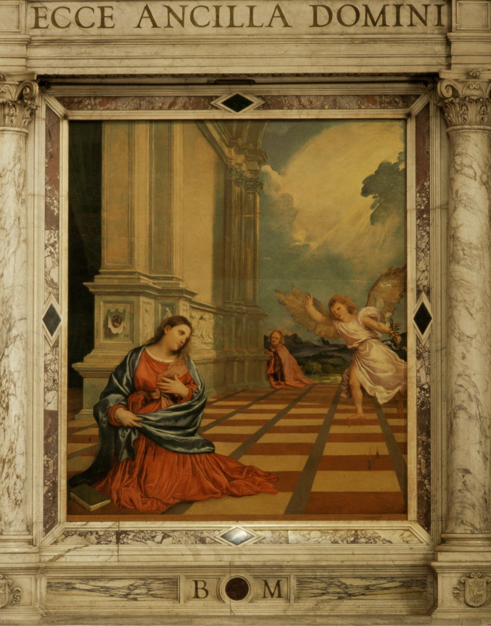 The Malchiostro Annunciation, c.1520 av Tiziano Vecelli