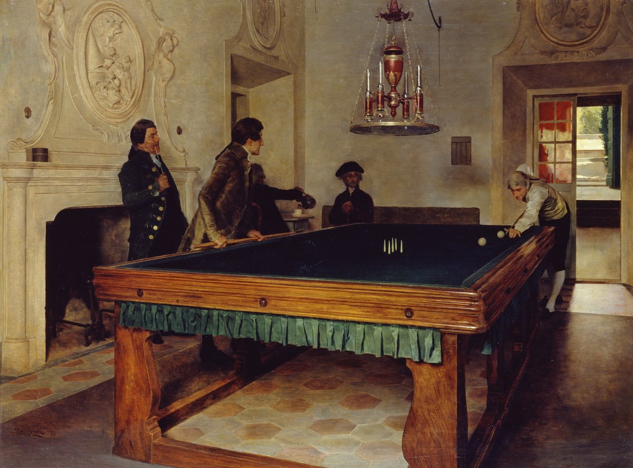 Biljardspel av Tito Lessi