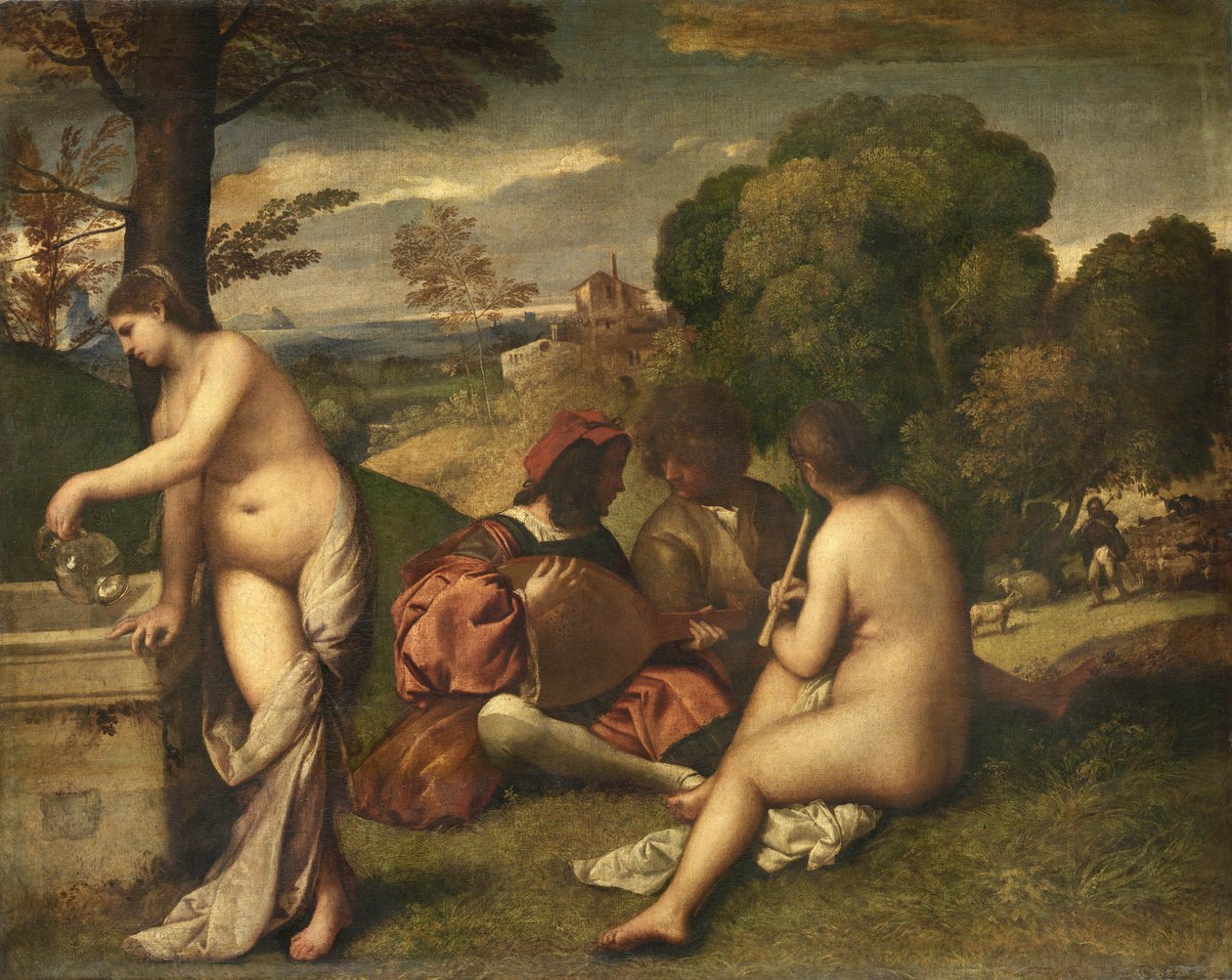 Le Concert champêtre av Tiziano Vecelli