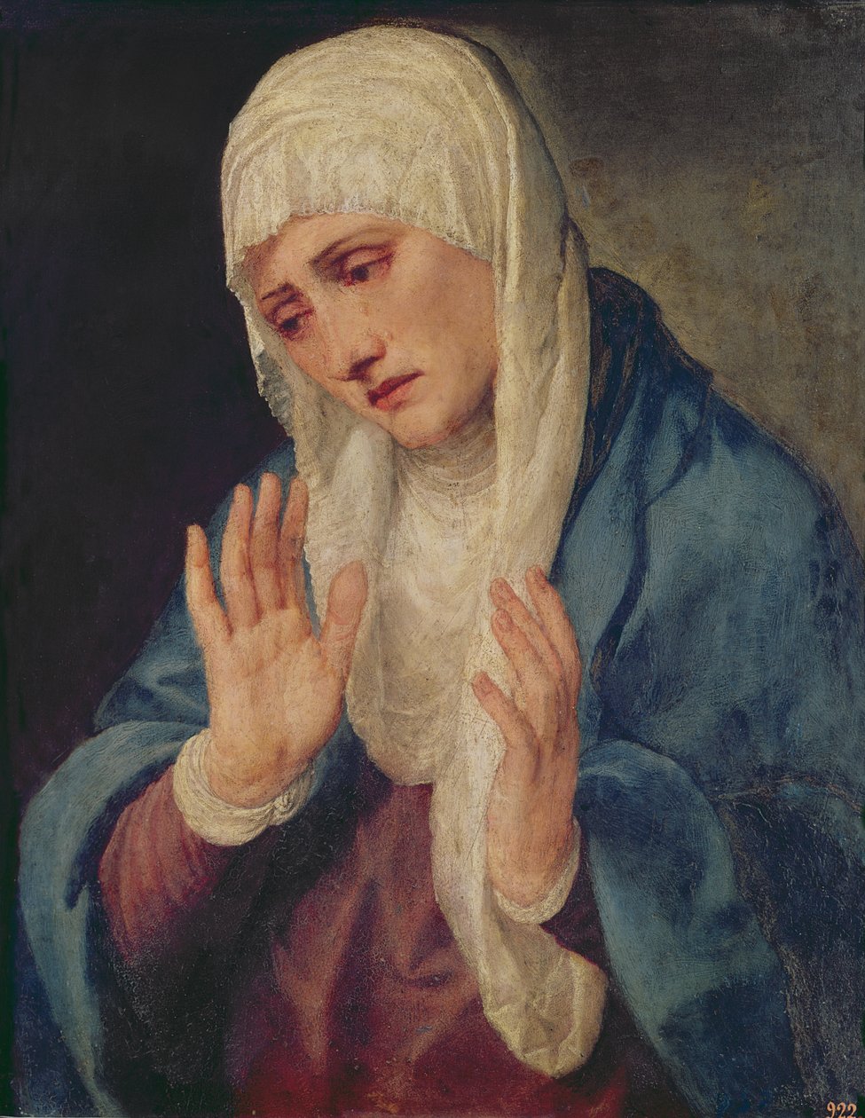 Mater Dolorosa, 1555 av Tiziano Vecelli