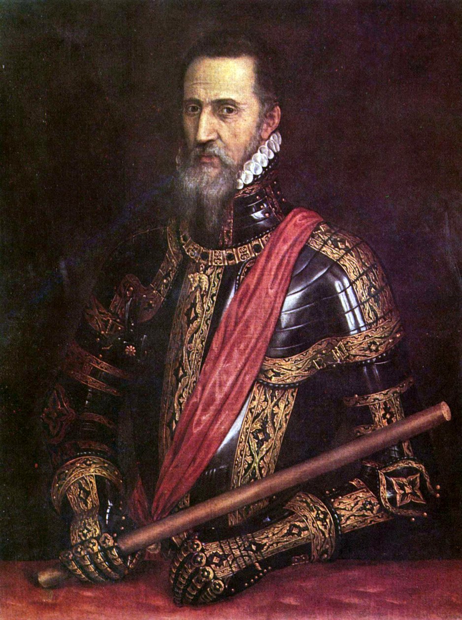 Portrait of Fernando Álvarez de Toledo av Tiziano Vecelli