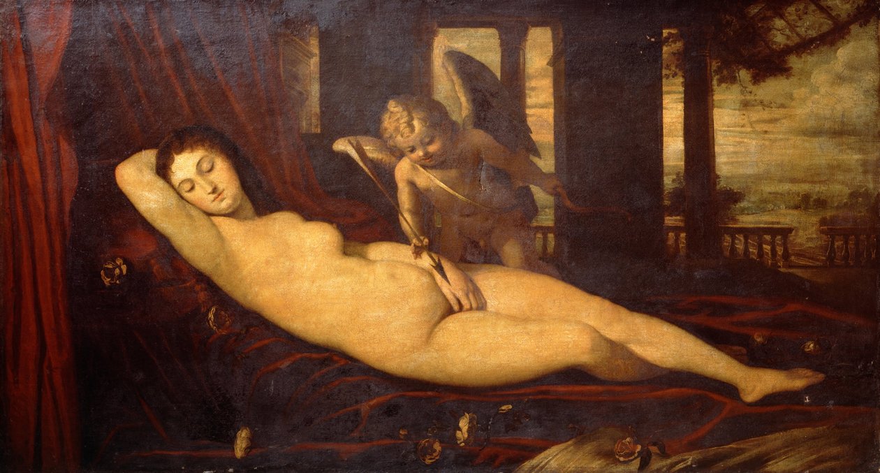 Sleeping Venus av Tiziano Vecelli