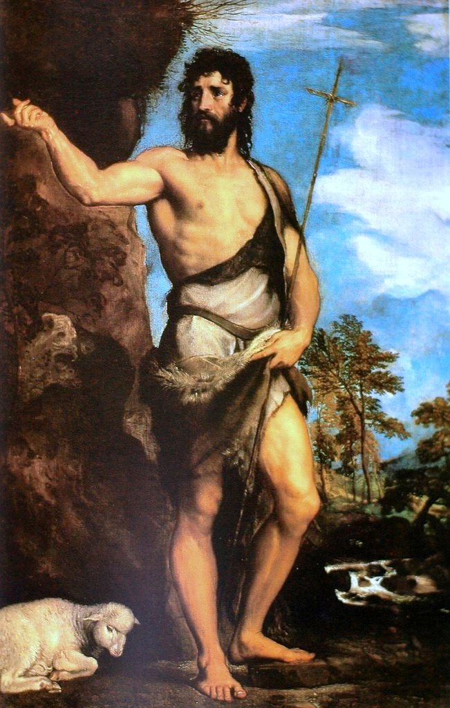 St. John the Baptist av Tiziano Vecelli