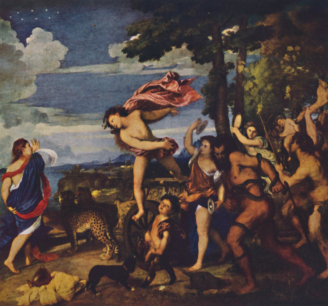 Bacchus och Ariadne, 1520-1523, c1950. av Tiziano Vecelli