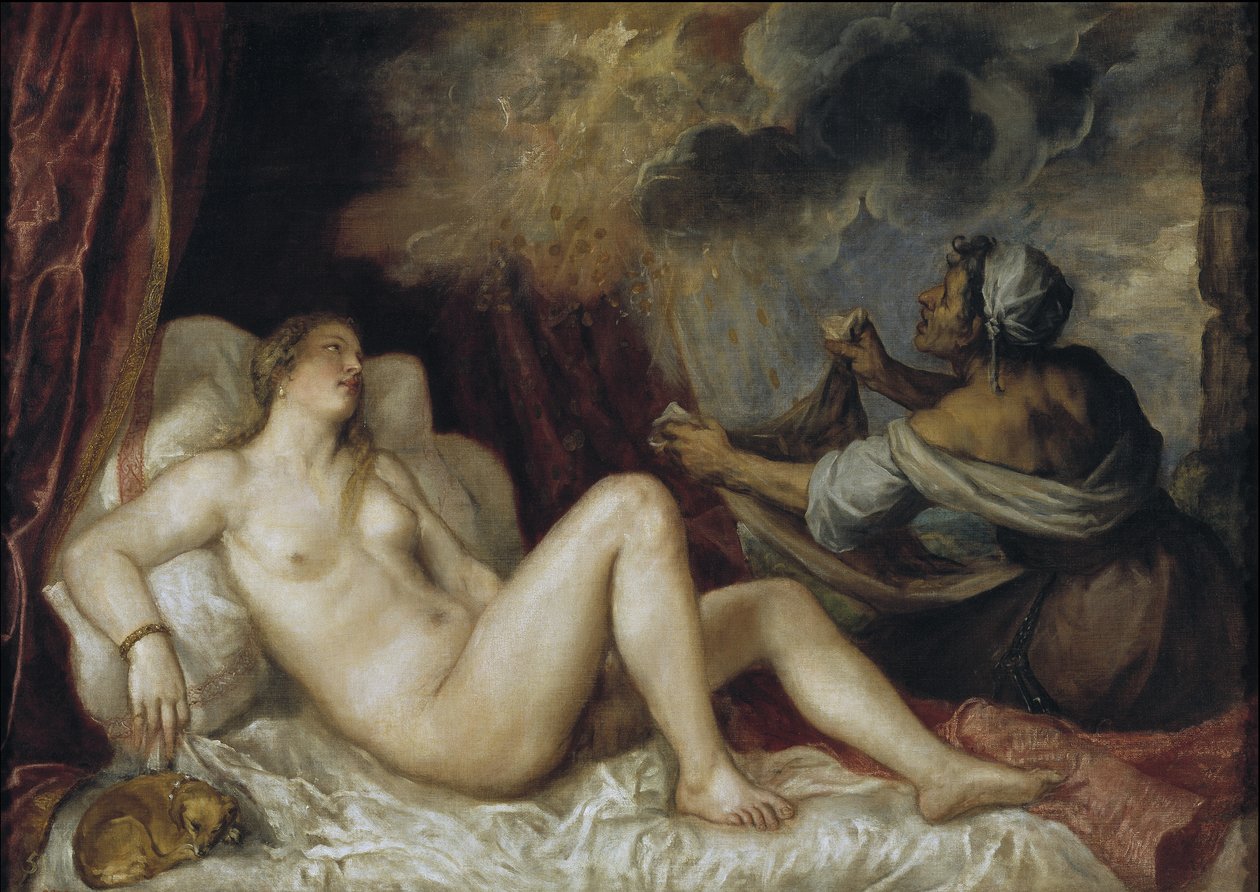 Danae, 1553 av Tiziano Vecelli