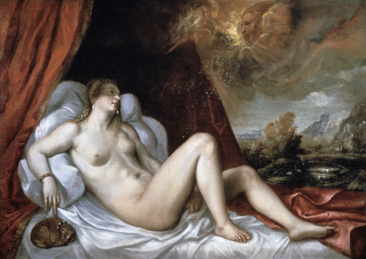 Danae, 1500-talet av Tiziano Vecelli