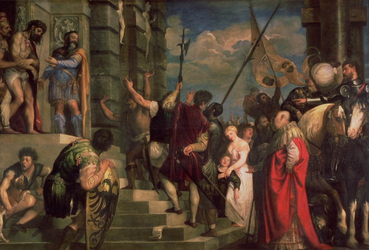 Se mannen, 1543 av Tiziano Vecelli