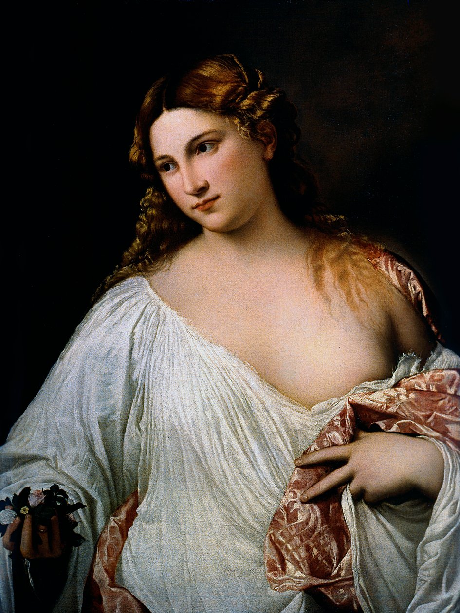 Flora, ca 1515 av Tiziano Vecelli