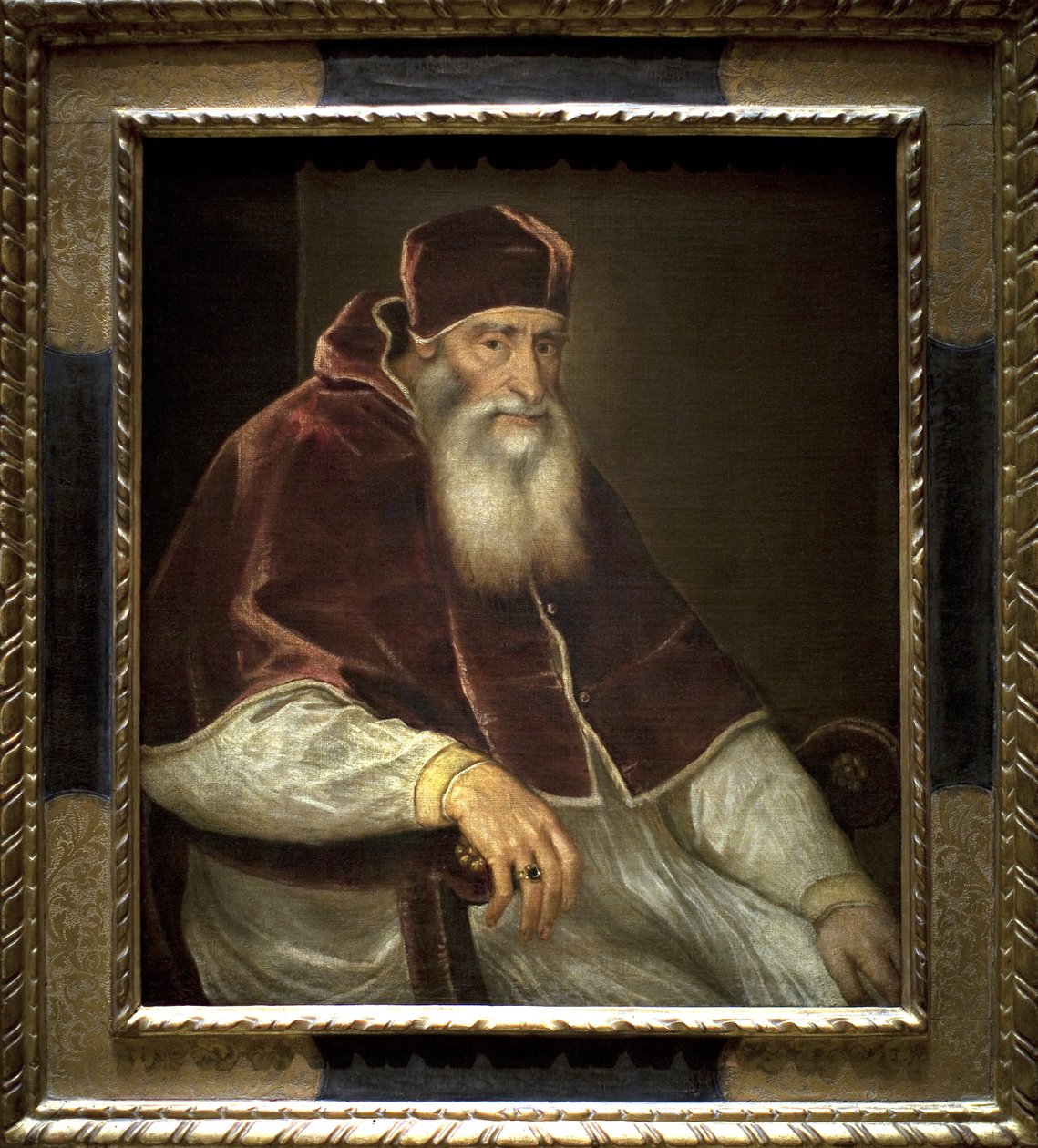 Påven Paul III (Alessandro Farnese av Tiziano Vecelli