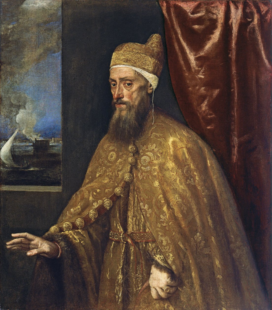 Porträtt av Doge Francesco Venier av Tiziano Vecelli