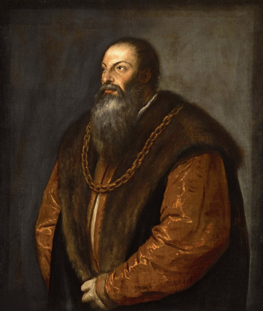 Porträtt av Pietro Aretino, ca 1537. av Tiziano Vecelli