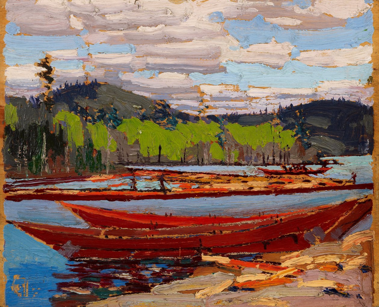 Bateaux av Tom Thomson