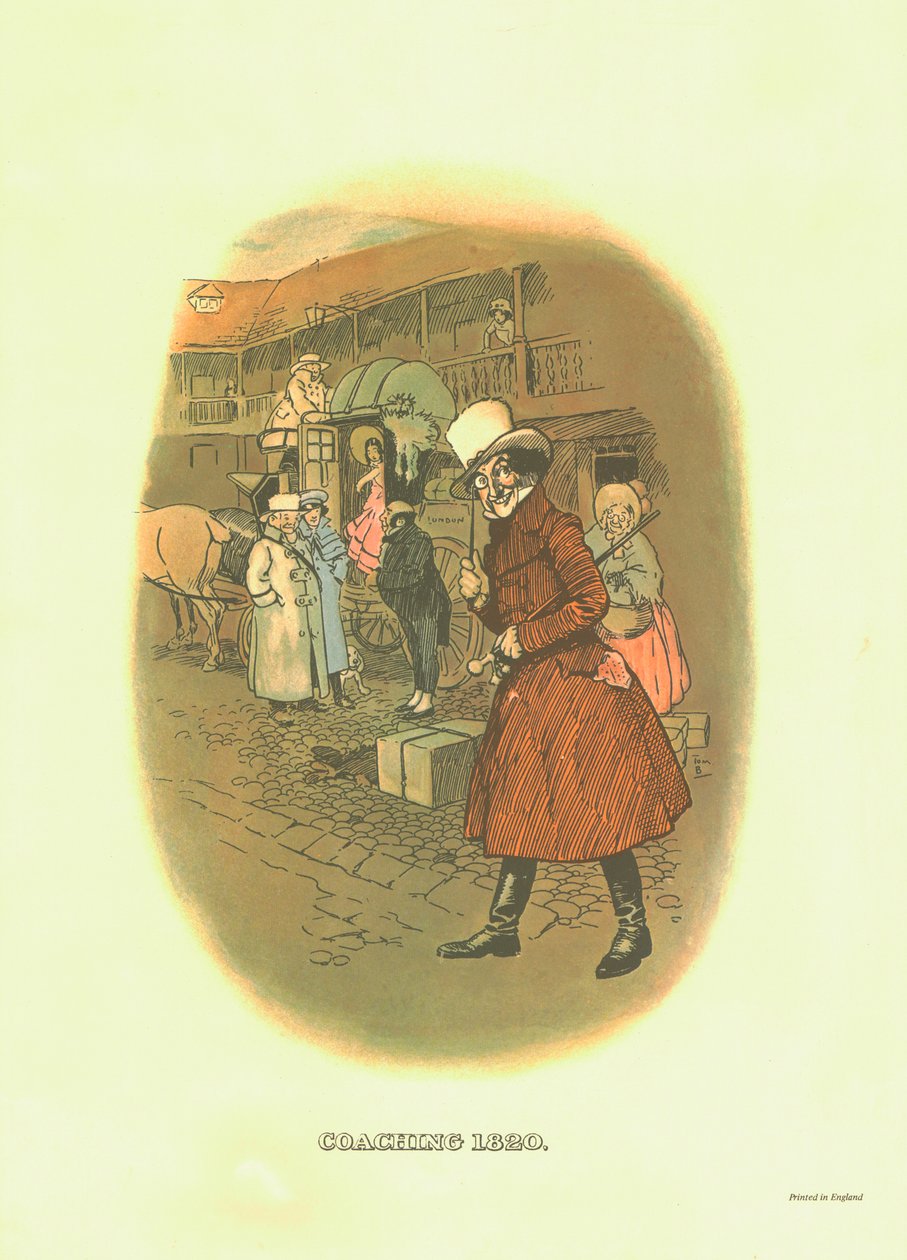 Tränare, 1820, c1910. av Tom Browne