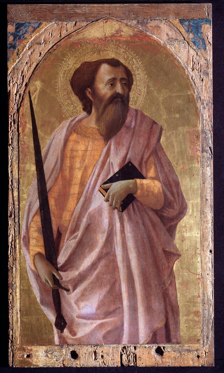 St Paul - tempera på panel av Tommaso Masaccio