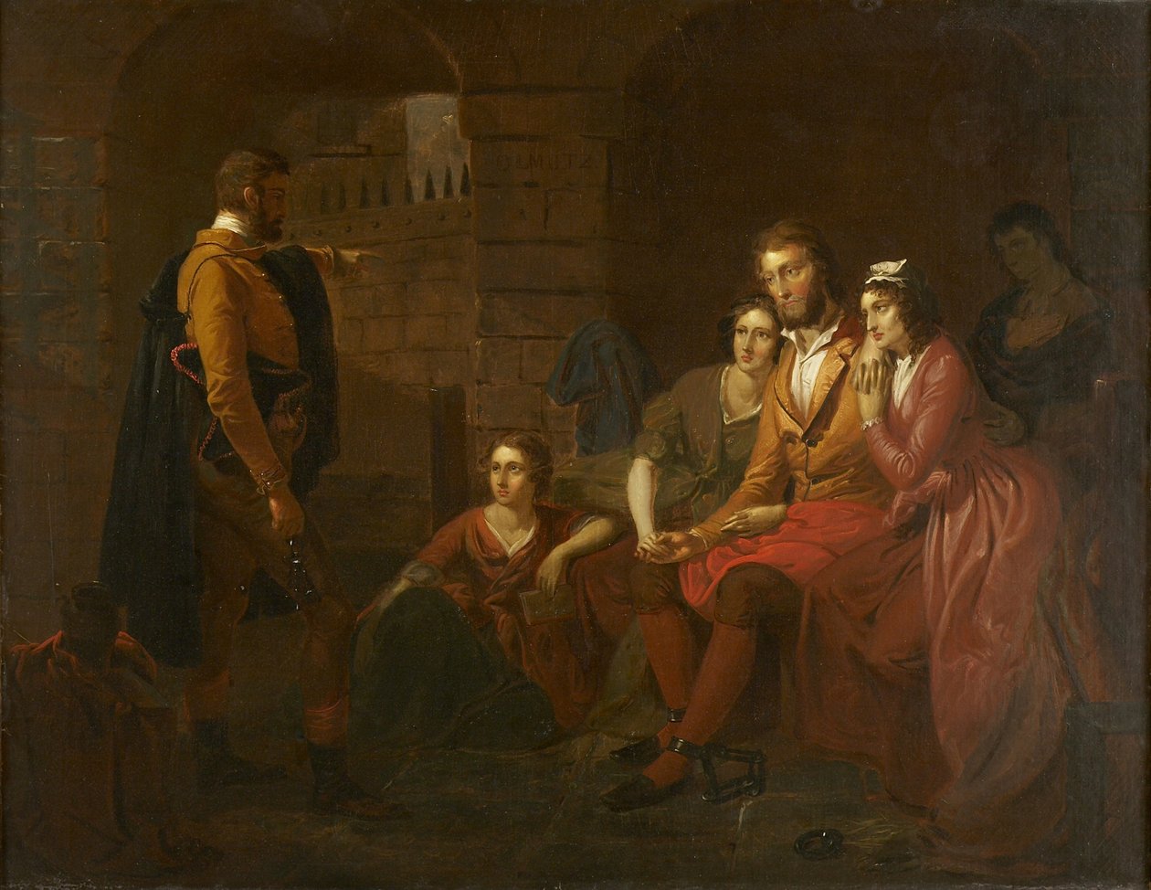 Lafayette i fängelset i Olmütz, 1850 av Tompkins Harrison Matteson