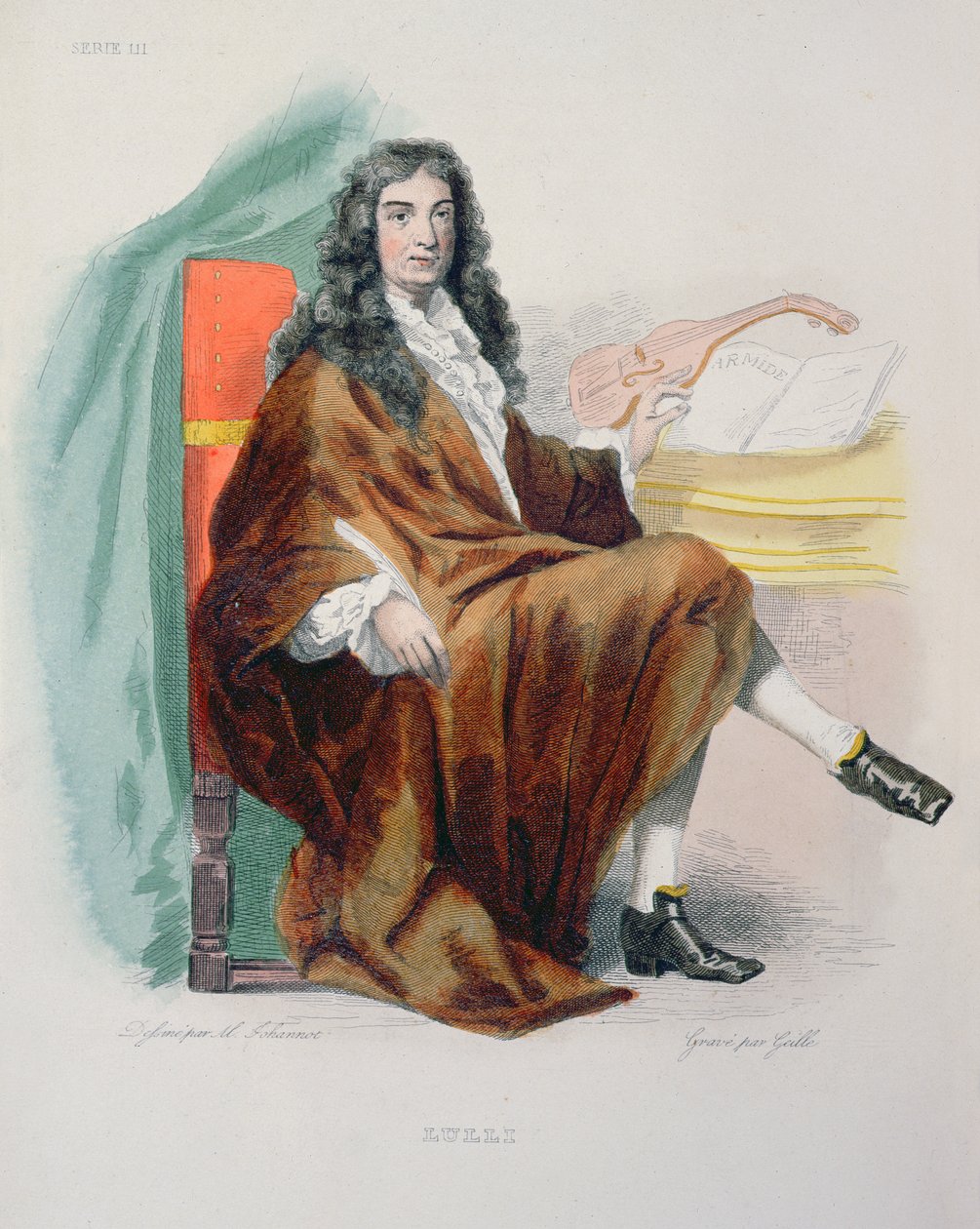 Jean-Baptiste Lully (1632-87), 1841 av Tony Johannot