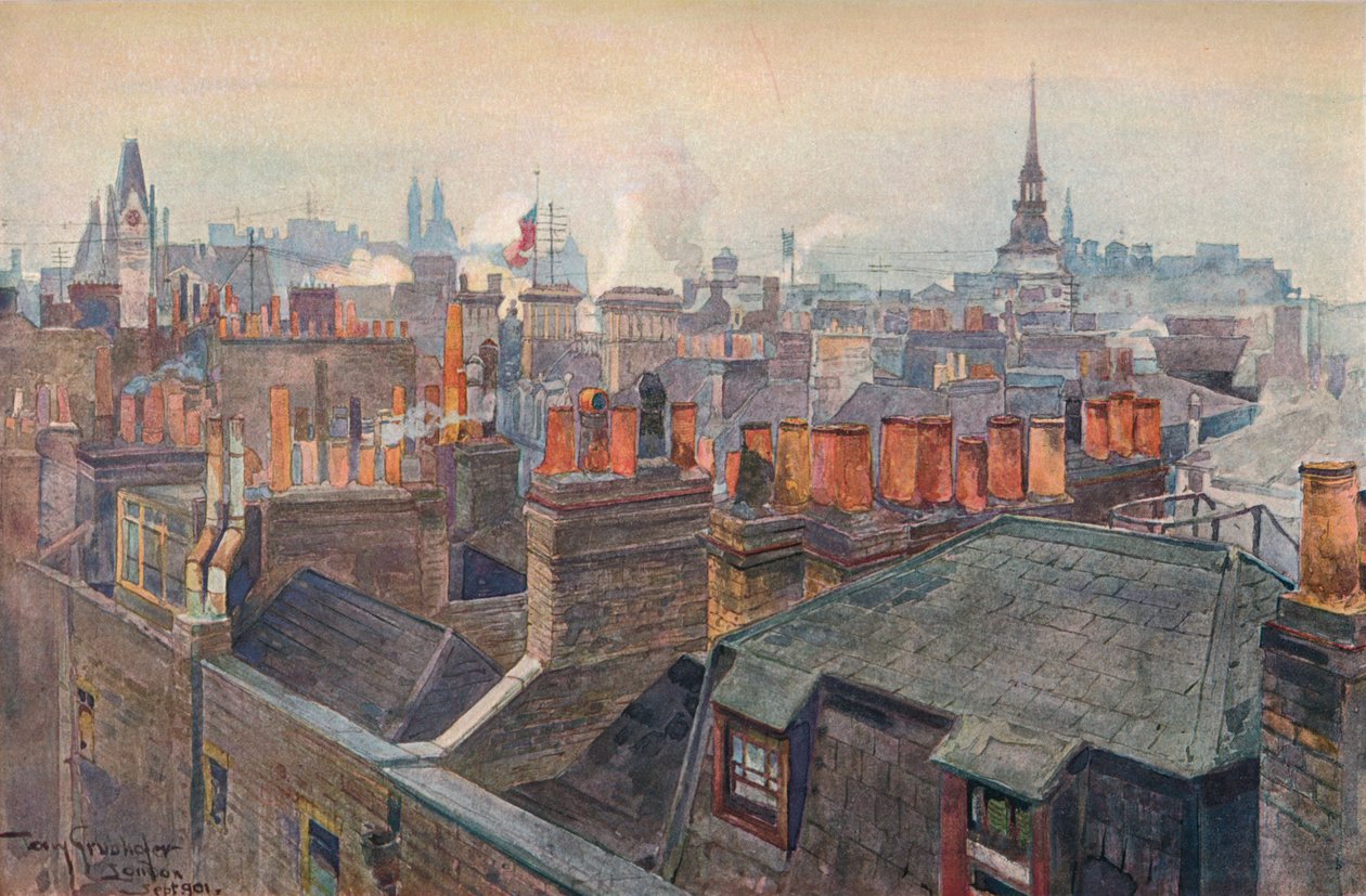 London Roofs, 1901 av Tony Grubhofer
