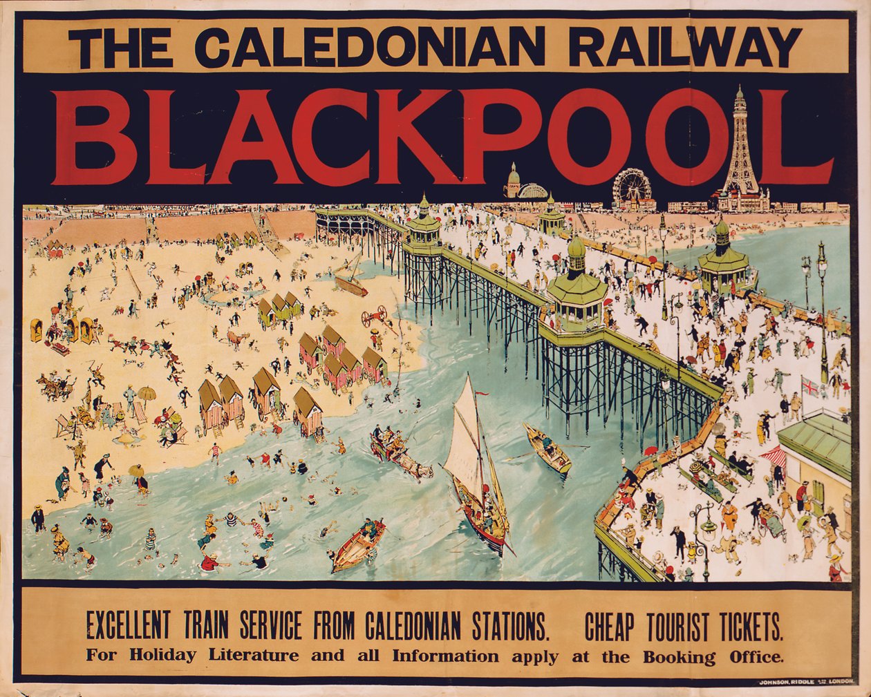 Blackpool (färg litho) av Tony Sarg