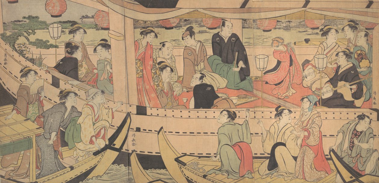 Sumida River Holiday, 1788-90. av Torii Kiyonaga