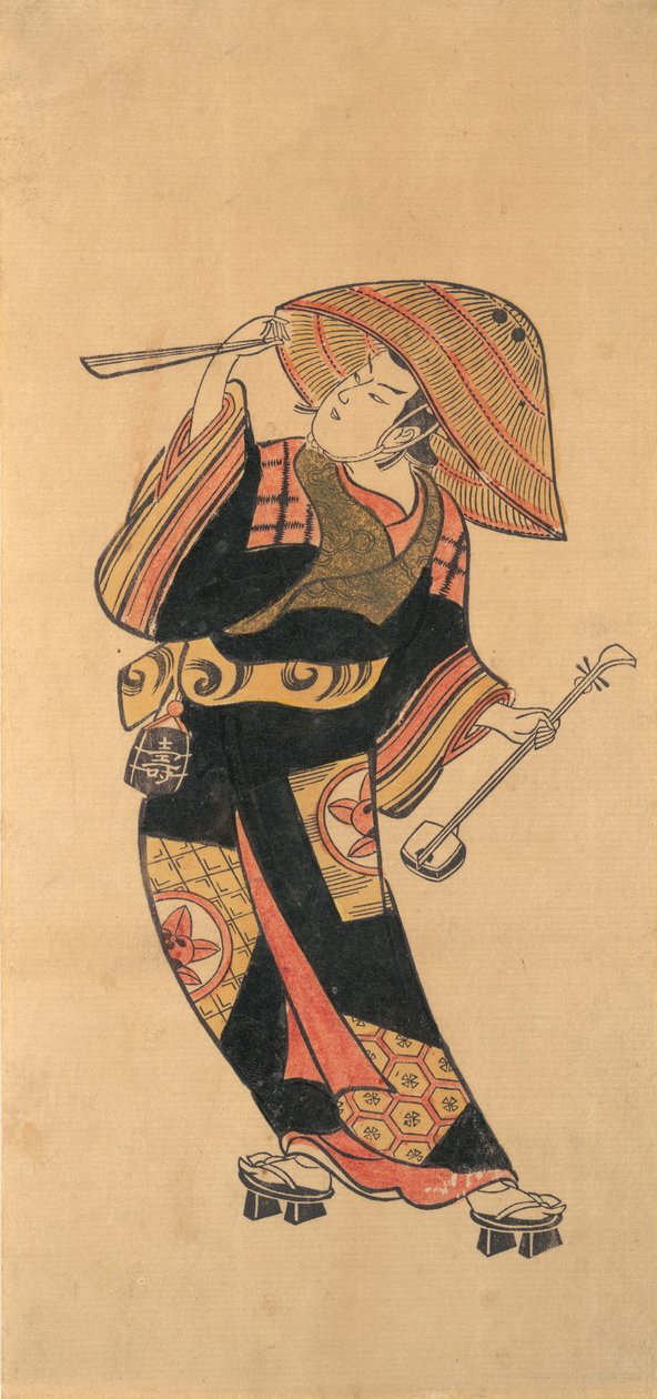Ichimura Takenojo VIII, ca. 1720. av Torii Kiyotomo.