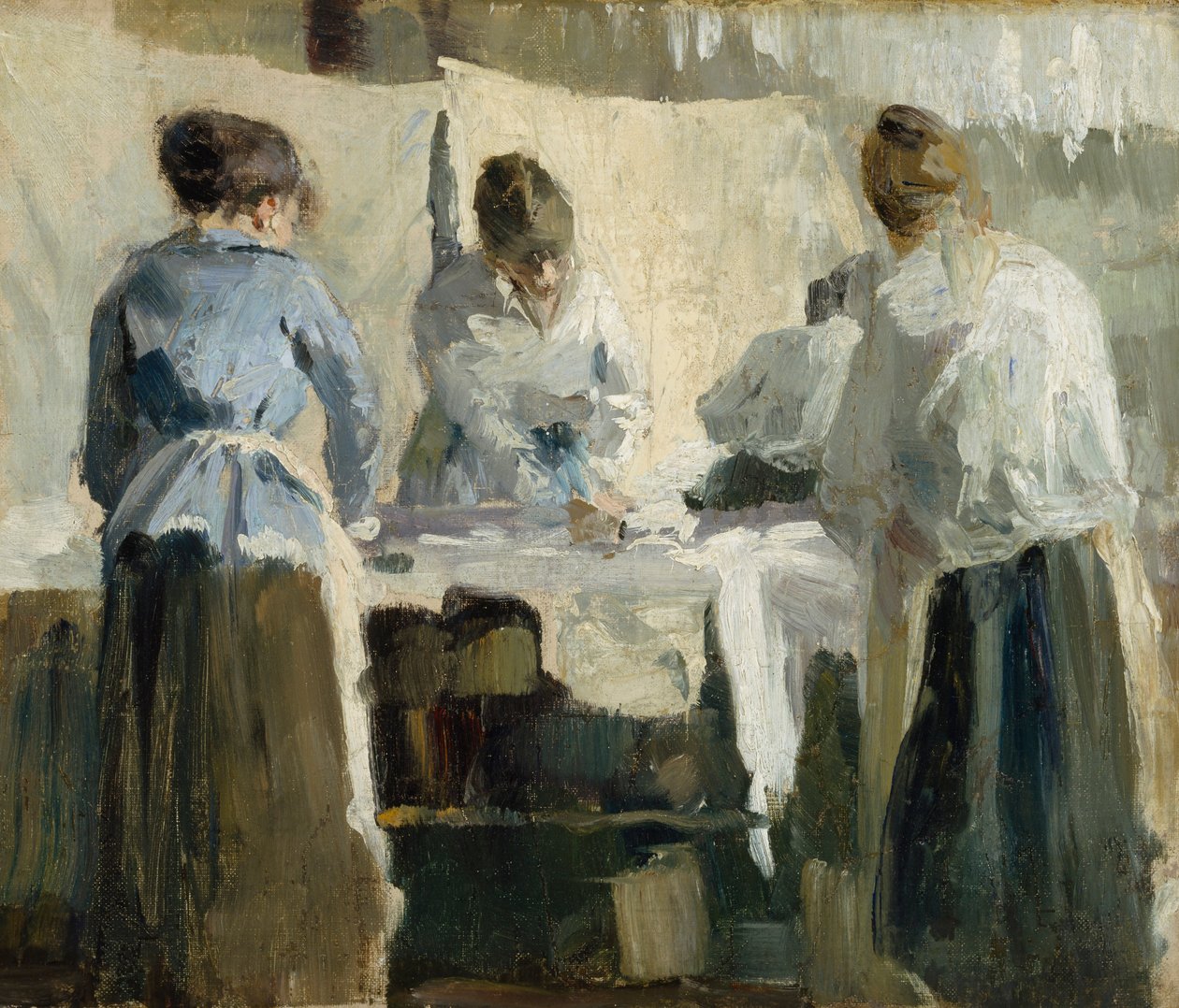 Franska kvinnor stryker, 1889. av Torsten Wasastjerna