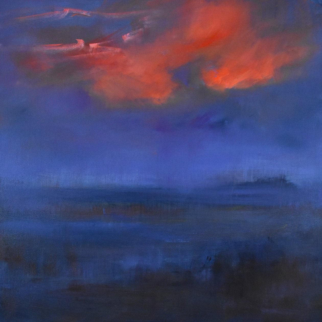Compelling Quietude, 2019 (olja på duk) av Tracy Lambros