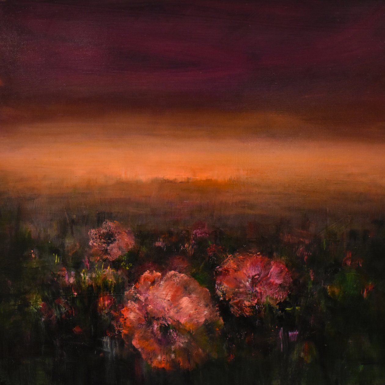 Eventide 1, 2017 (olja på duk) av Tracy Lambros