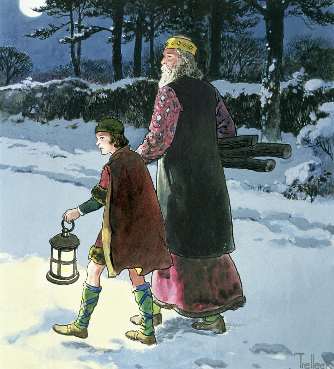 Kung Wenceslas, 1000-talet c1900 av Trelleek