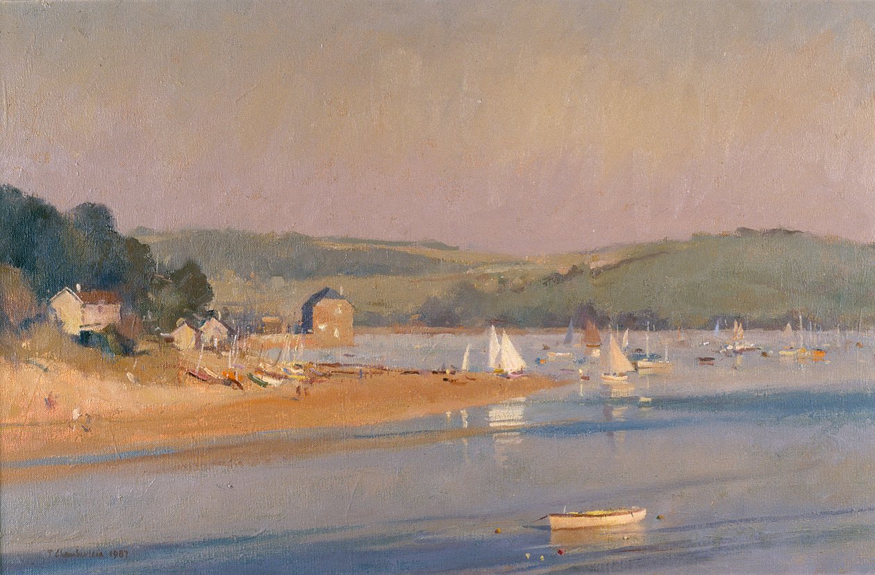 Varm sommarkväll, Cornwall, 1987 av Trevor Chamberlain