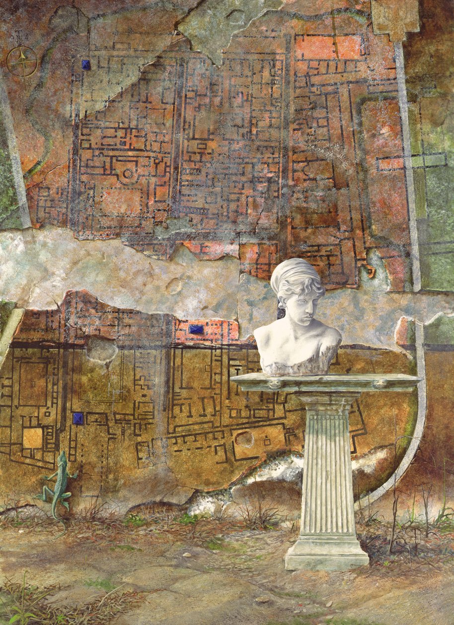 Herculaneum platsplan, 1994 av Trevor Neal