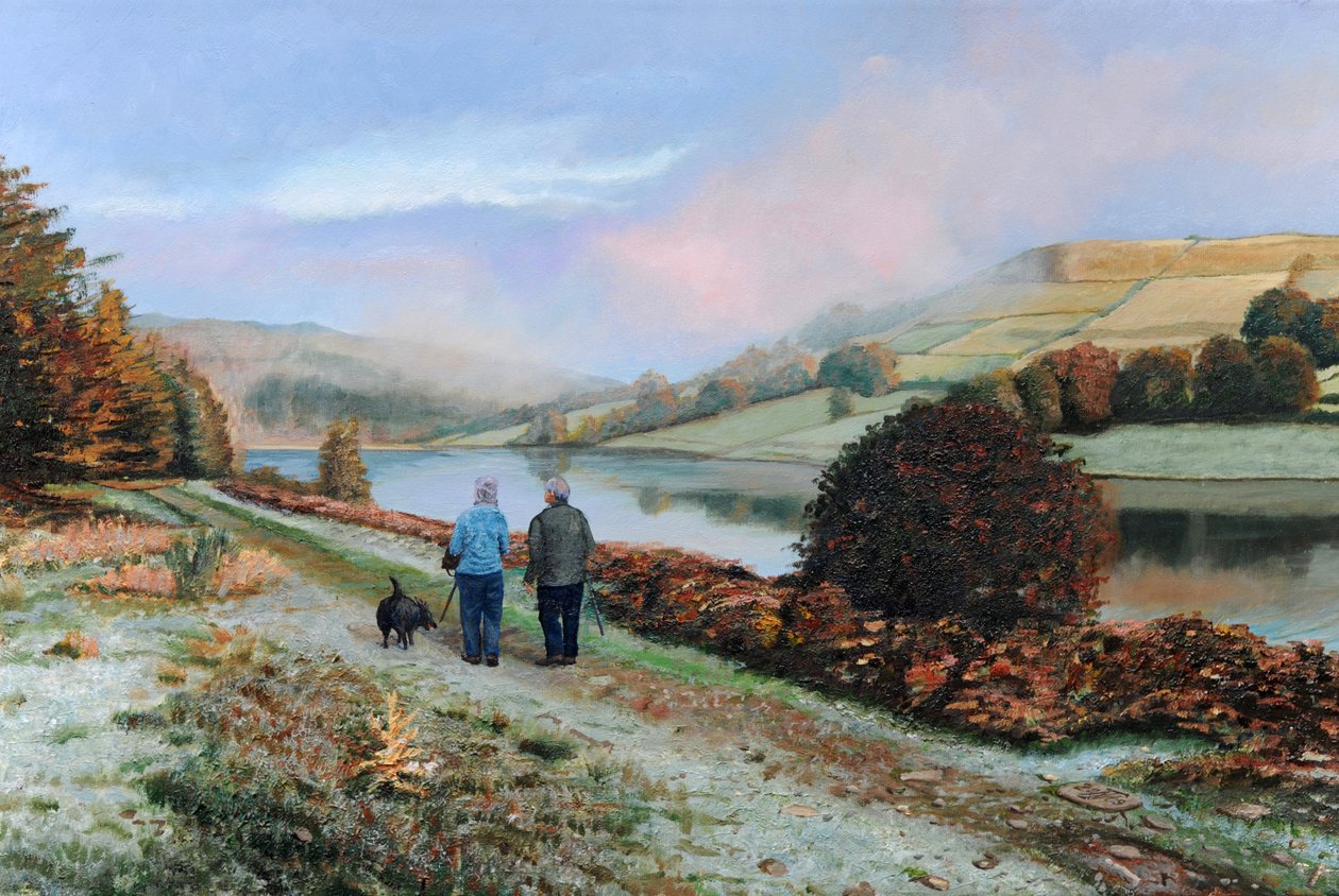 Ladybower Reservoir, Derbyshire, 2009 av Trevor Neal
