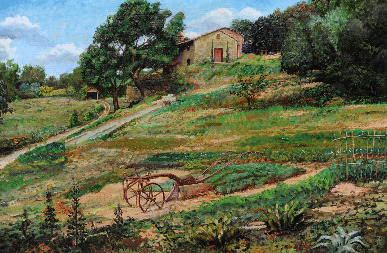 Plough, Cortona, 1999 av Trevor Neal