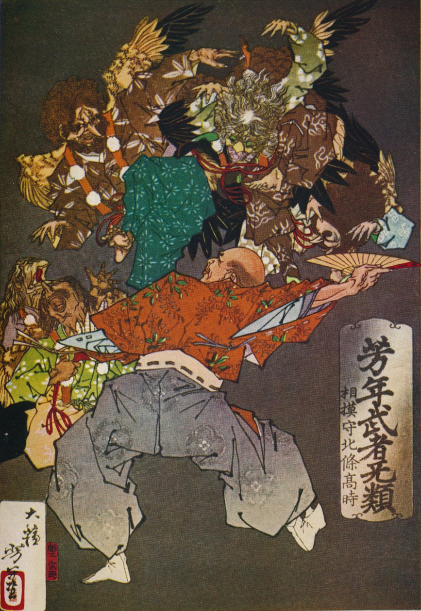The Tengus, c1880, 1926 av Tsukioka Yoshitoshi